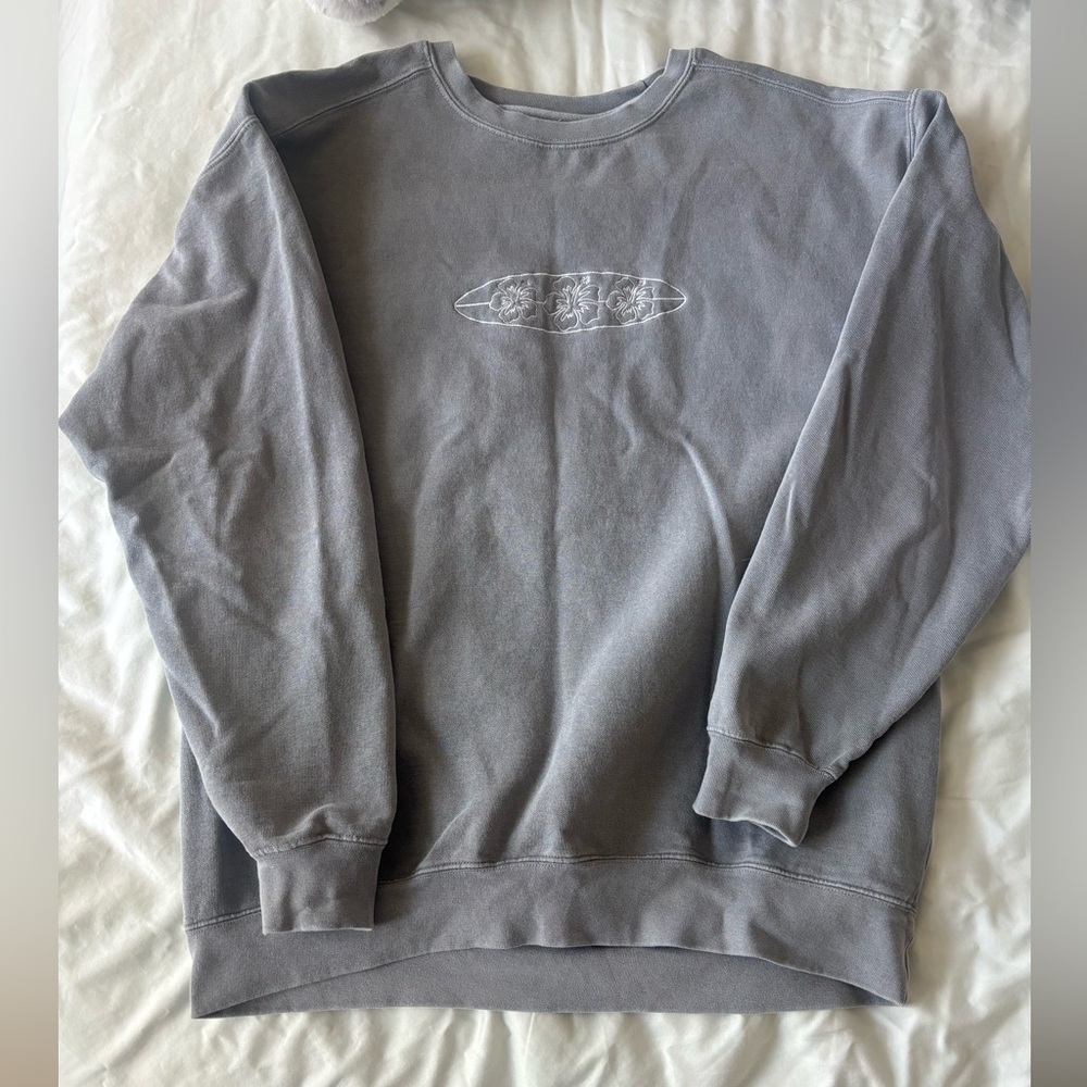 KMM Floral Surf Crew in Gray